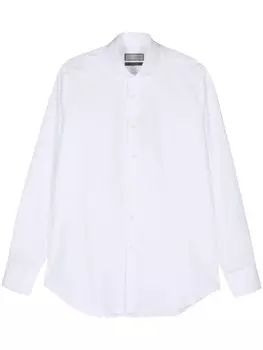 Canali рубашка на пуговицах, белый