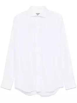 Canali рубашка на пуговицах, белый