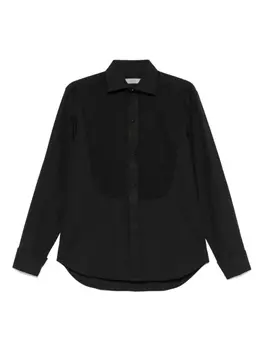 Canali рубашка на пуговицах, черный