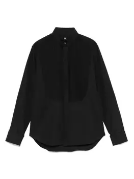 Canali рубашка на пуговицах, черный
