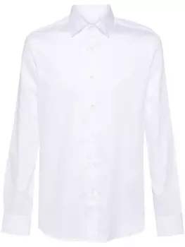 Canali рубашка с длинными рукавами, белый