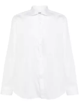 Canali рубашка с длинными рукавами, белый
