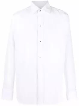 Canali рубашка с длинными рукавами, белый
