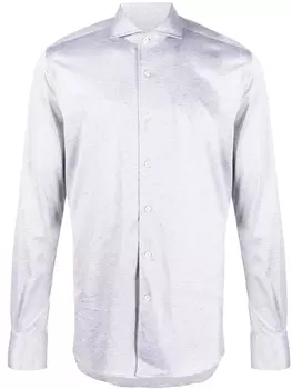 Canali рубашка с длинными рукавами, серый