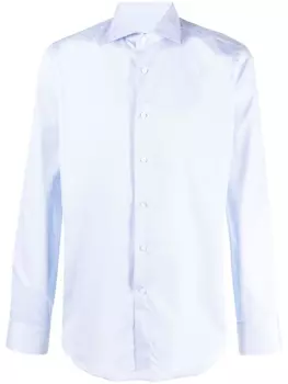 Canali рубашка с длинными рукавами, синий
