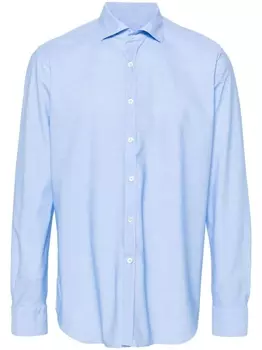 Canali рубашка с длинными рукавами, синий