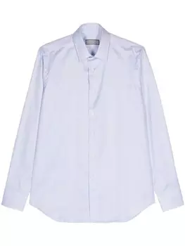 Canali рубашка с длинными рукавами, синий