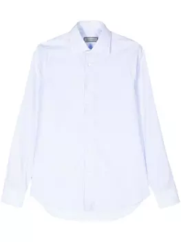 Canali рубашка в клетку гингем, синий
