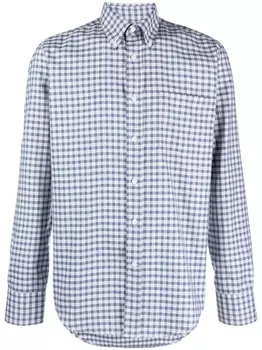 Canali рубашка в клетку, синий