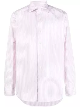 Canali рубашка в полоску, белый