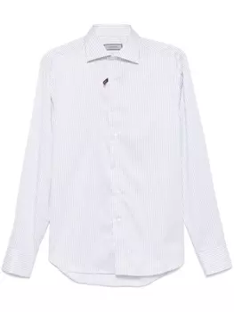 Canali рубашка в полоску, белый