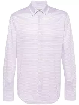 Canali рубашка в полоску, фиолетовый