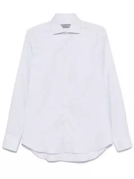 Canali рубашка в тонкую полоску, белый