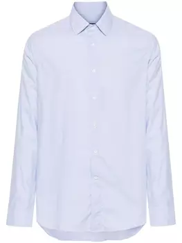 Canali рубашка в тонкую полоску, синий