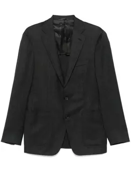 Canali шерстяной пиджак, зеленый