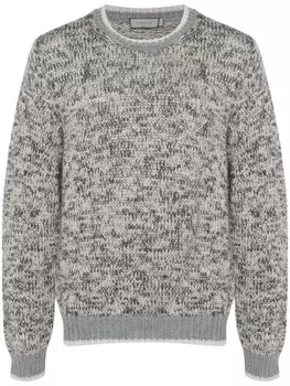 Canali свитер с эффектом меланжа, серый