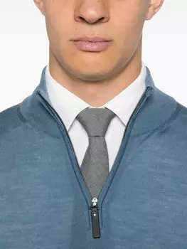 Canali свитер тонкой вязки, синий