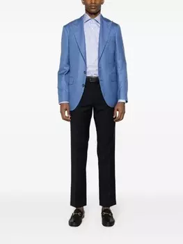 Canali твиловый пиджак, синий