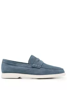 Canali замшевые лоферы, синий