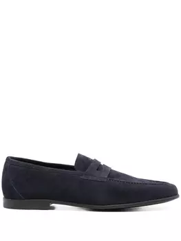 Canali замшевые лоферы, синий