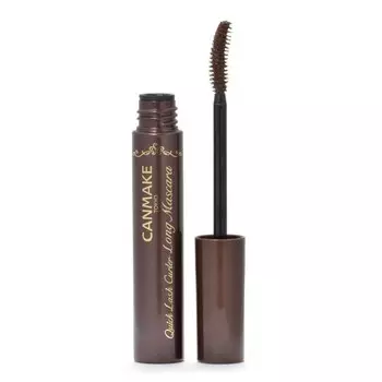 Canmake Длинная тушь для ресниц Quick Lash Curler, 6,5 мл. 02 Коричневый, Brown