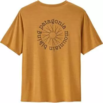 Capilene cool повседневная рубашка с рисунком lands Patagonia, цвет spoke stencil: pufferfish gold x-dye
