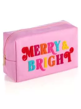 Cara "merry & Bright" Большая косметичка розового цвета Shiraleah
