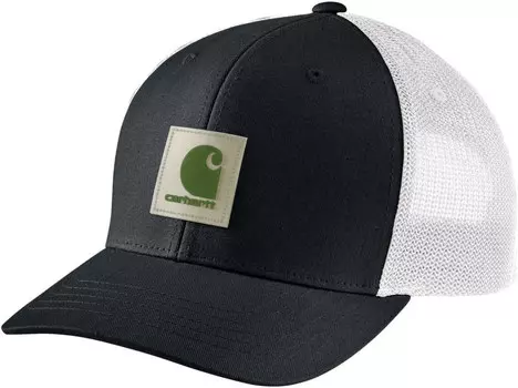 Carhartt Twill Mesh-Back Logo Patch Шапка, черный/белый