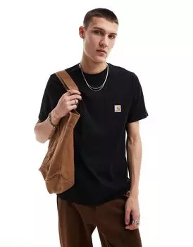 Carhartt WIP — Черная футболка с карманом