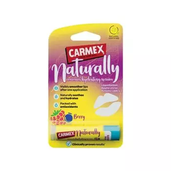 Carmex Naturally Бальзам для губ Ягода 4,25 г, Red