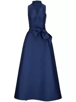 Carolina Herrera платье с бантом, синий