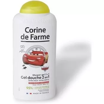 Cars Экстранежный гель для душа 2-в-1 для очищения тела и волос, Corine De Farme