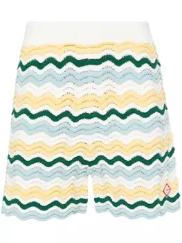 Casablanca шорты Wavy Boucle, белый