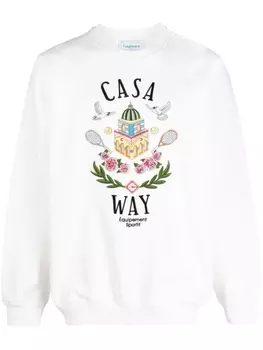Casablanca толстовка Casa Way, белый
