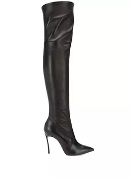 Casadei ботфорты Blade, черный
