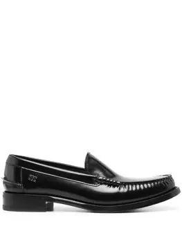 Casadei космические кожаные мокасины, черный