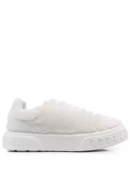 Casadei кроссовки из шерпы, белый