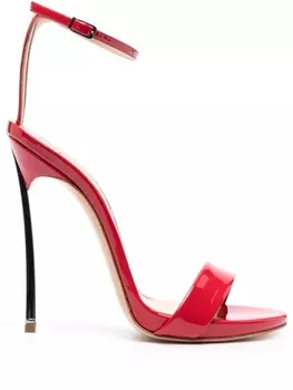 Casadei лакированные босоножки Blade 120, красный