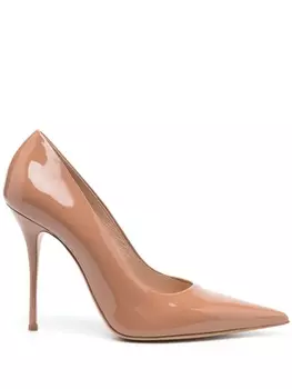 Casadei лакированные туфли Scarlet Tiffany 110, коричневый