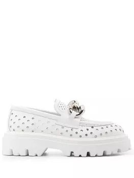 Casadei лоферы Trappeur, белый