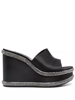 Casadei мюли Jasmine Stratosphere 80, черный