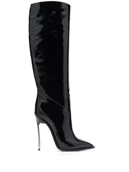 Casadei сапоги на каблуке, черный