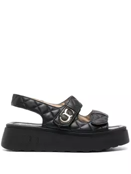 Casadei стеганые сандалии, черный