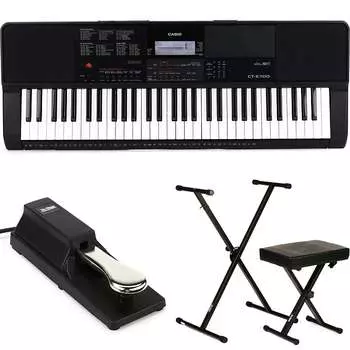 Casio CT-X700 61-клавишный портативный аранжировщик Клавиатура Essentials Bundle CTX700EssBun
