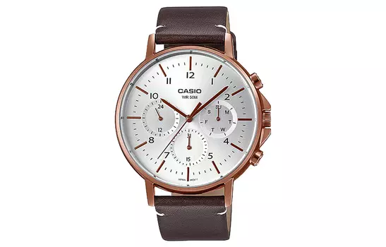 CASIO Мужские белые часы стандартной серии