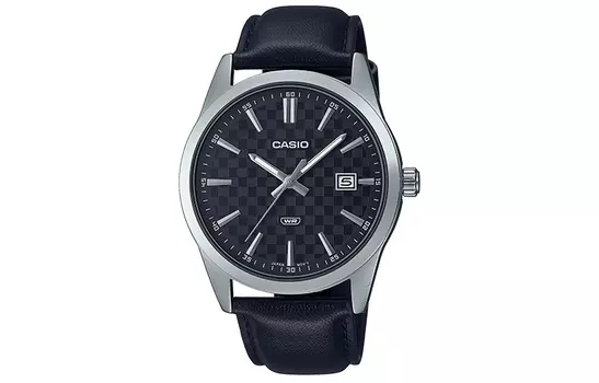 CASIO Мужские часы Standard Series 48 мм, черные MTP-VD03L-1A
