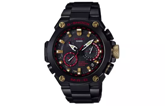CASIO Мужские черные часы серии MR-G MRG-G1000B-1A4