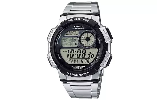 CASIO Мужские молодежные черные часы AE-1000WD-1A