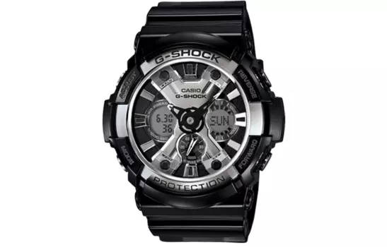 CASIO Мужские молодежные черные часы GA-200BW-1A