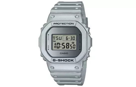 CASIO Серебряные часы унисекс серии G-SQUAD DW-5600FF-8JF